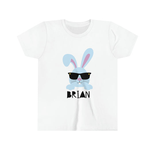 Personalized Customized Cute Boys Bunny Easter Tshirt