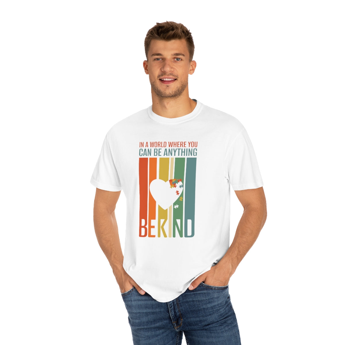 Be Kind Flag Heart Autism Awareness Tshirt