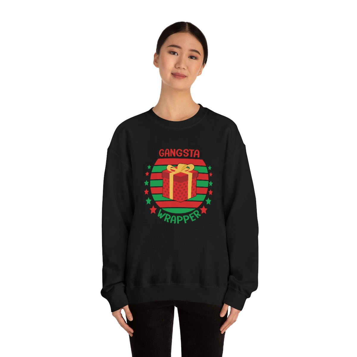 Gangsta Wrapper Cute Funny Christmas Sweatshirt