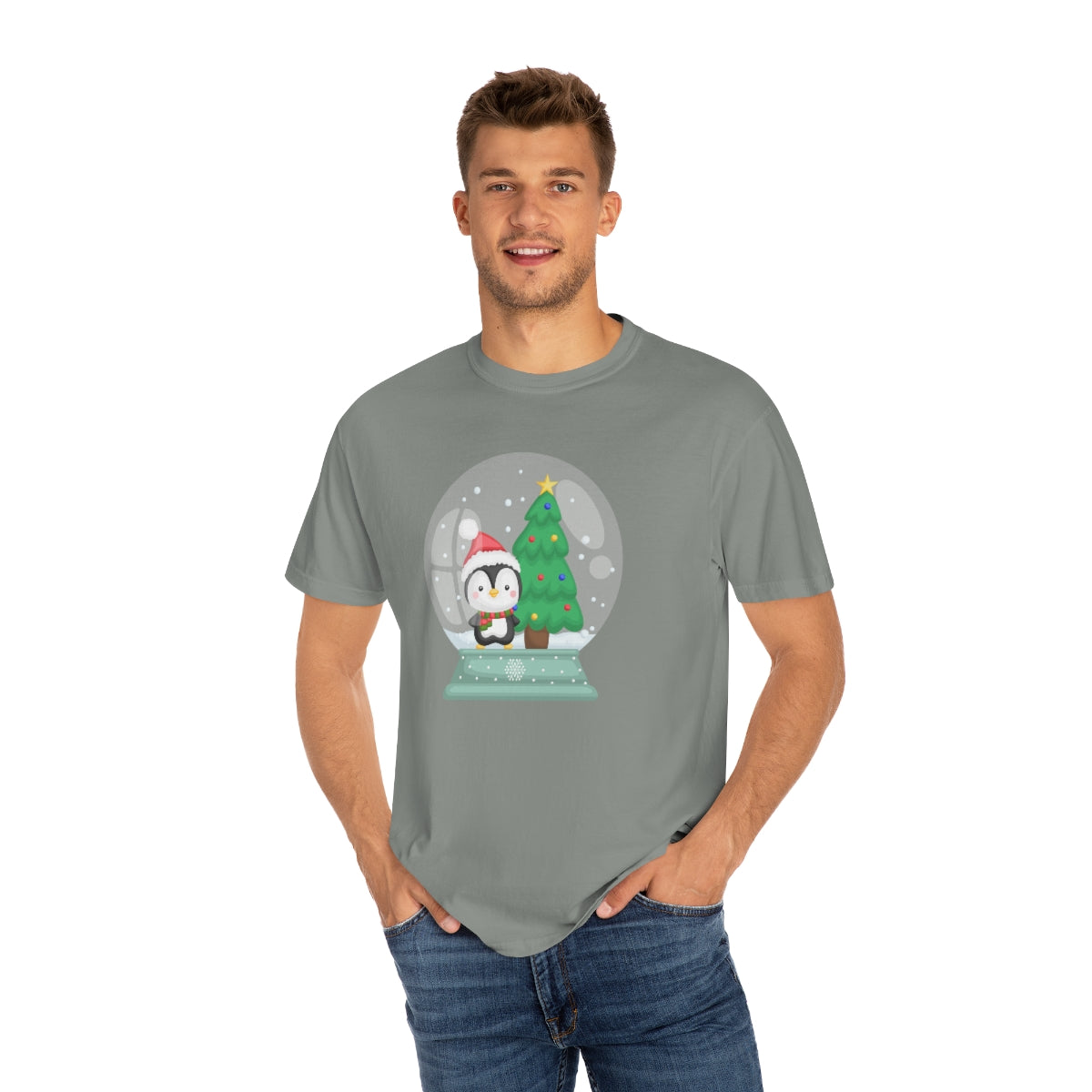 Cute Penguin Snowglobe Christmas Tshirt