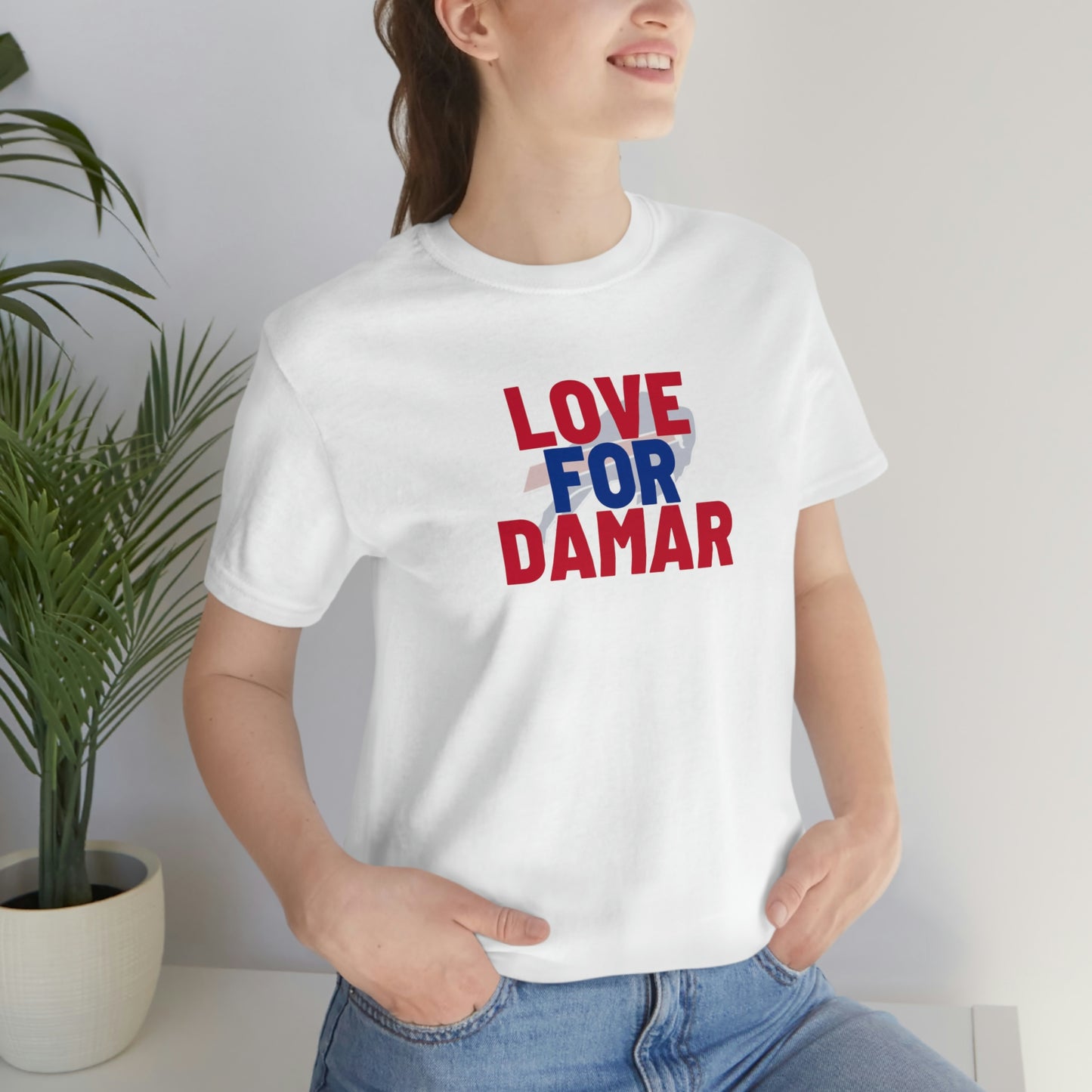 Love for Damar Buffalo Bills Logo #3 Damar Hamlin Supporter Unisex Jersey Short Sleeve Tee