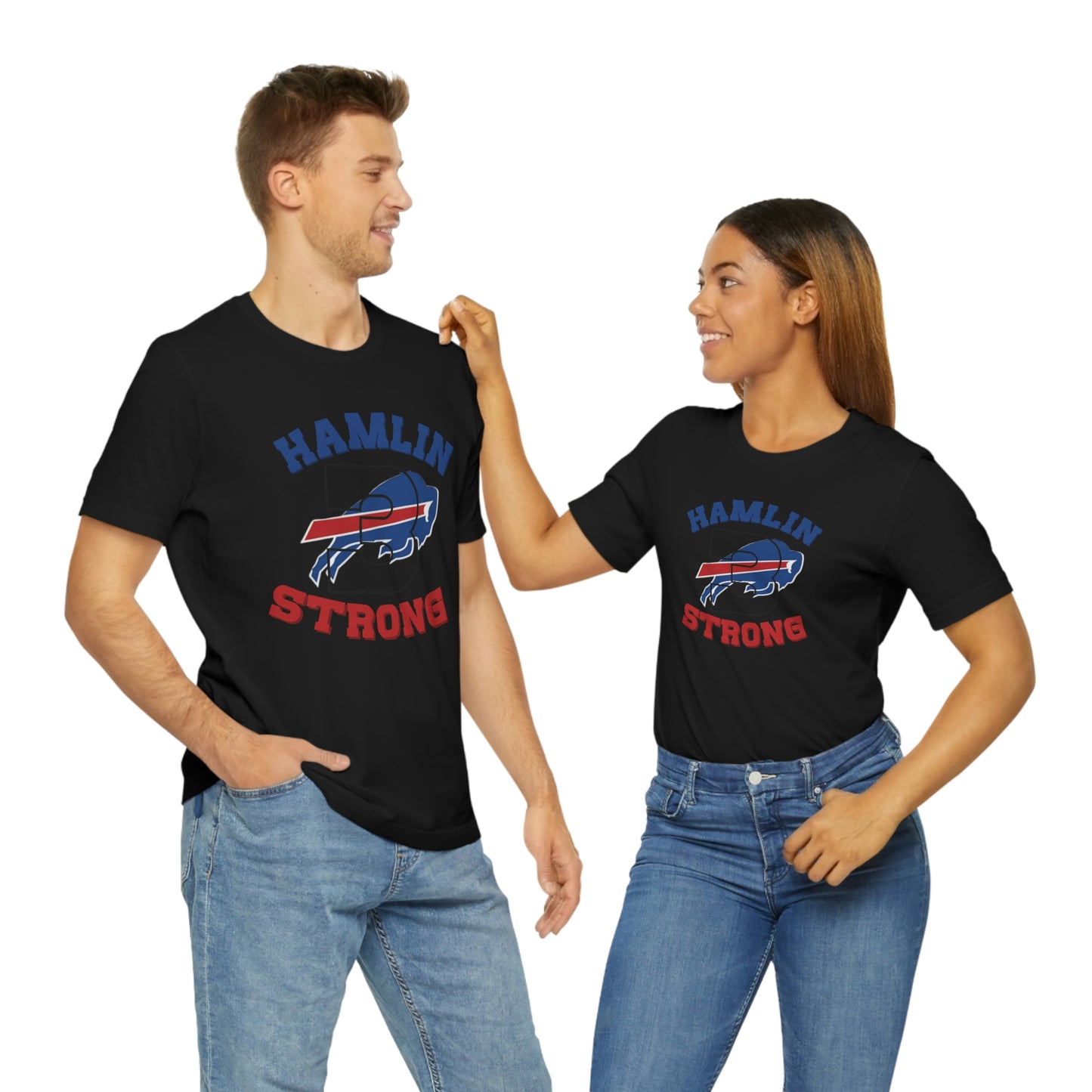 #3 Hamlin Strong Damar Hamlin Buffalo Bills Logo Hamlin Supporter Unisex Jersey Short Sleeve Tee