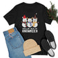 Chillin With My Snowmies Snowman Christmas Tshirt