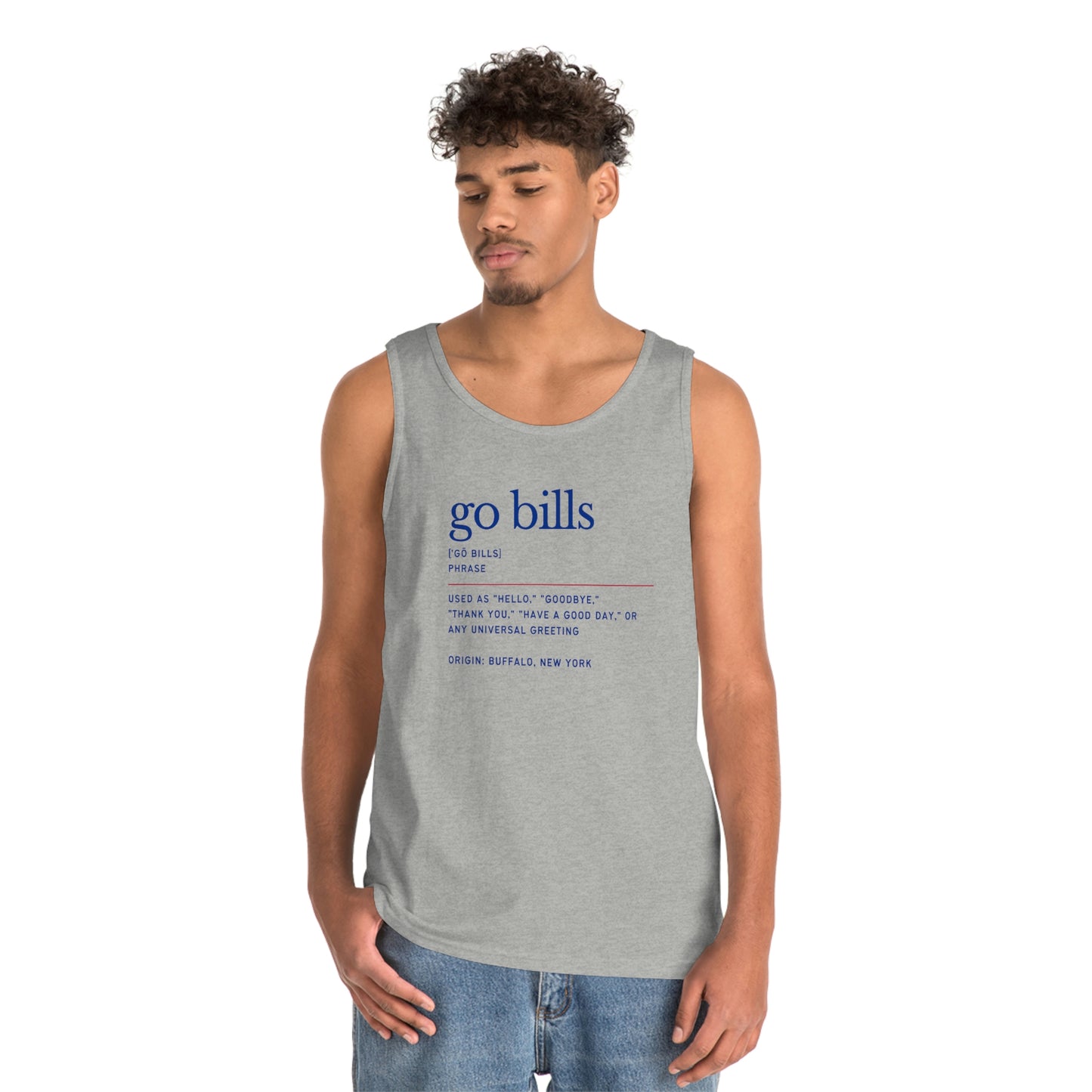 Go Bills Definition Phonetic Spelling Men's Tank Top