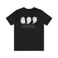 Three Ghosts Cute Happy Halloween Tshirt, Funny TShirt Design on Unisex Jersey Short Sleeve Tee
