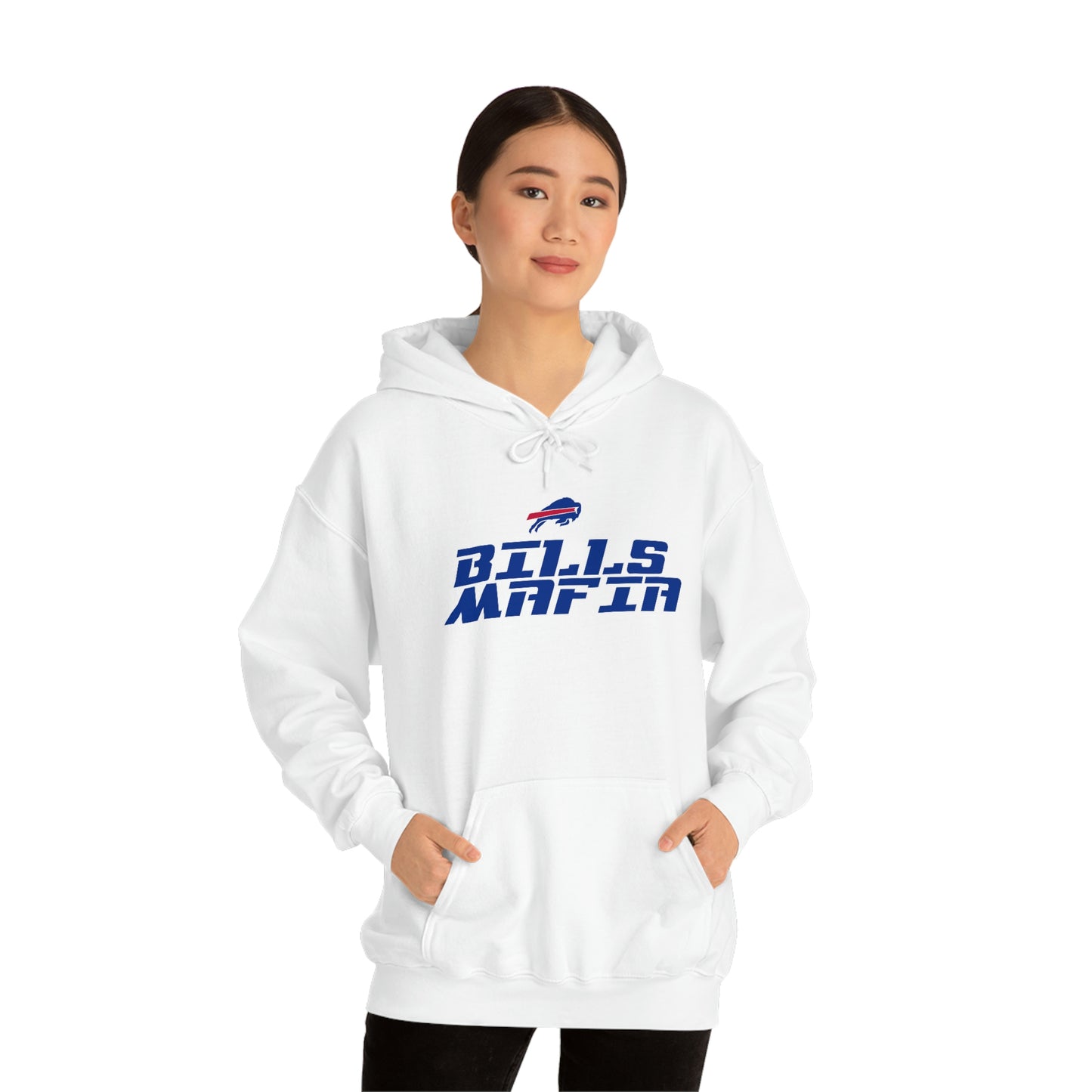 Buffalo Bills Football Bills Mafia NFL Redzone Font Hooded Sweatshirt