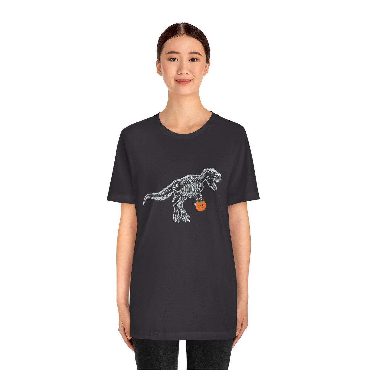 T-Rex and Pumpkin Halloween Trick or Treat T-Shirt