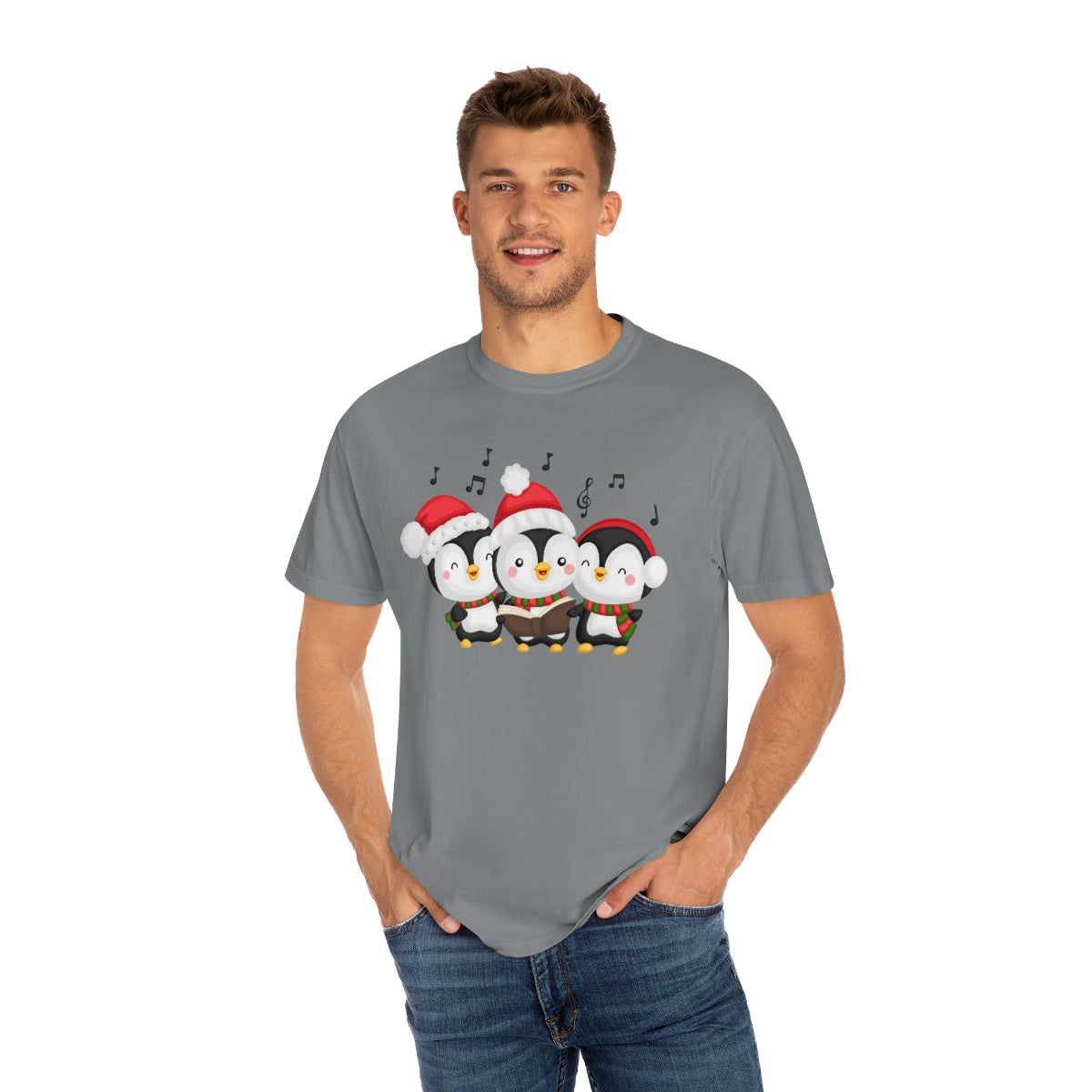 Cheerful Singing Penguins Christmas Holiday Xmas TShirt