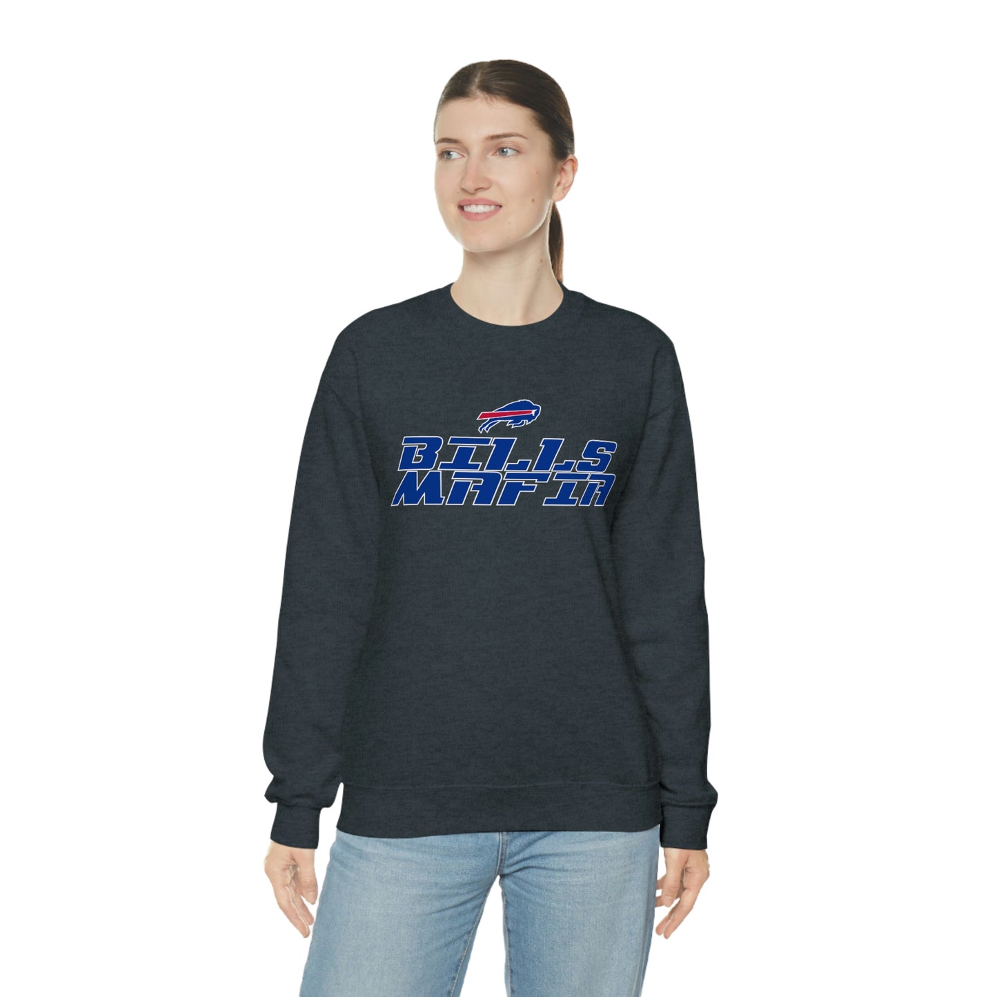 Buffalo Bills Football Bills Mafia NFL Redzone Font Crewneck Sweatshirt