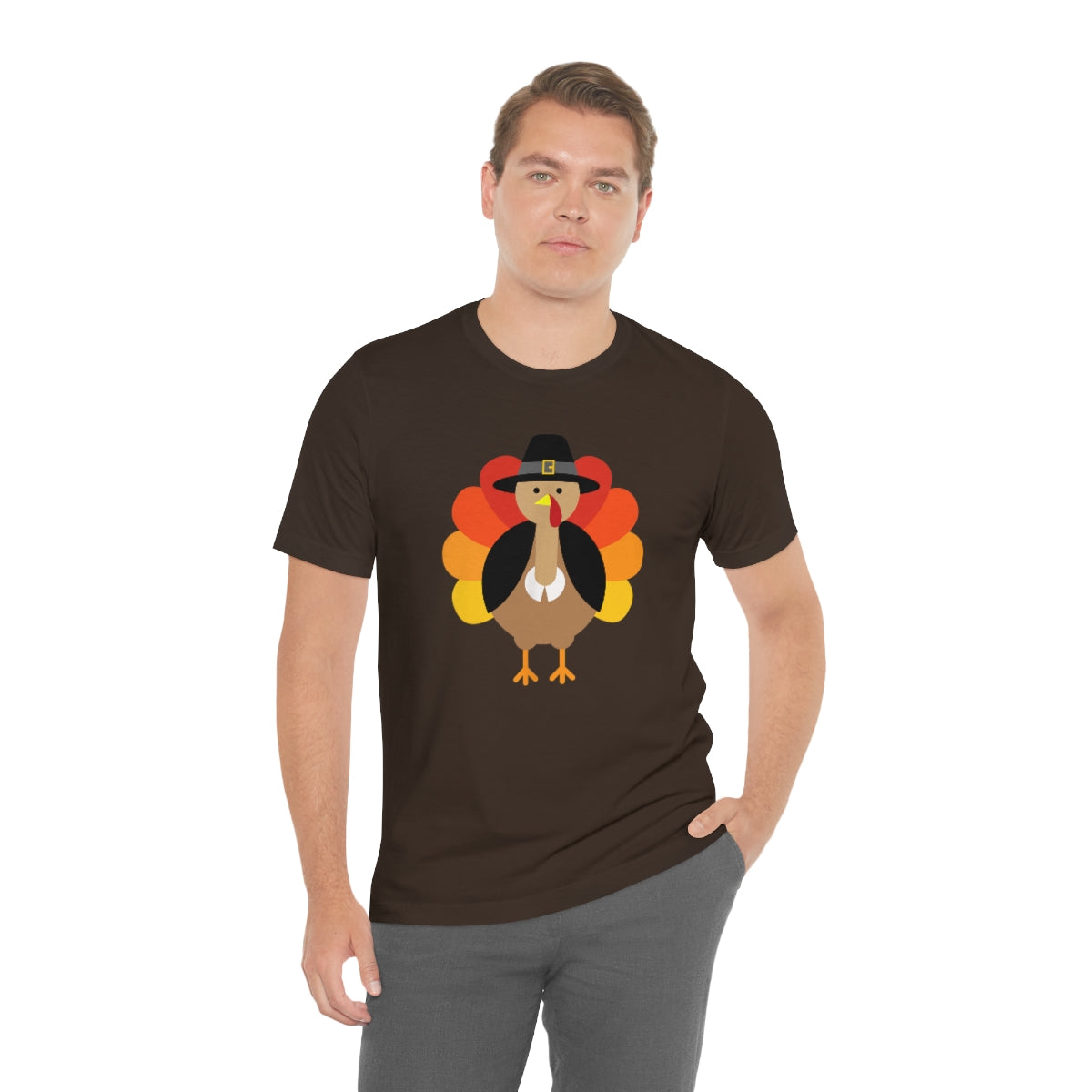 Bold Turkey Thanksgiving Tshirt Design | Thanksgiving TShirt | Thanksgiving T-Shirt | Thanksgiving Teeshirt Design on Unisex Jersey Short Sleeve Tee