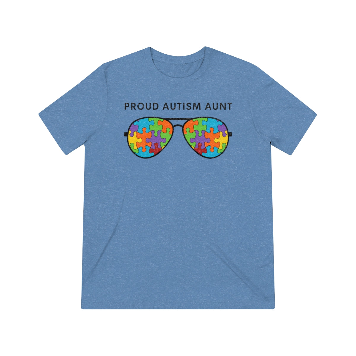 Proud Autism Aunt Sunglasses Tshirt