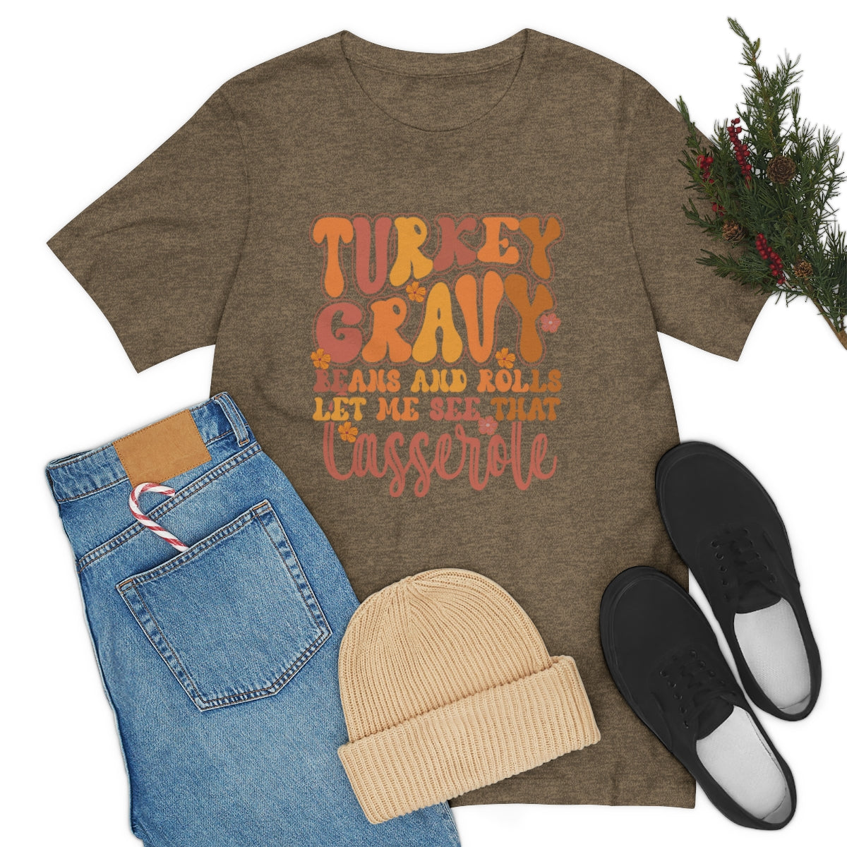 Let Me See Your Casserole Cute Thanksgiving Tshirt Design | Thanksgiving TShirt | Thanksgiving T-Shirt | Thanksgiving Teeshirt Design on Unisex Jersey Short Sleeve Tee