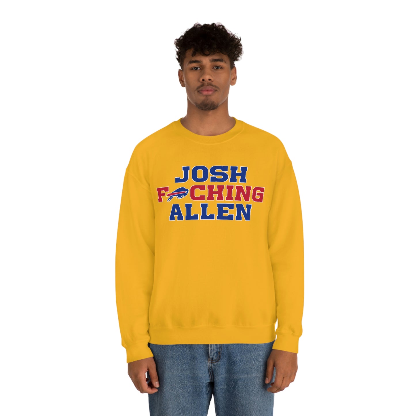 Josh Freaking Allen Bills Mafia #17 Buffalo Bills Football Crewneck Sweatshirt