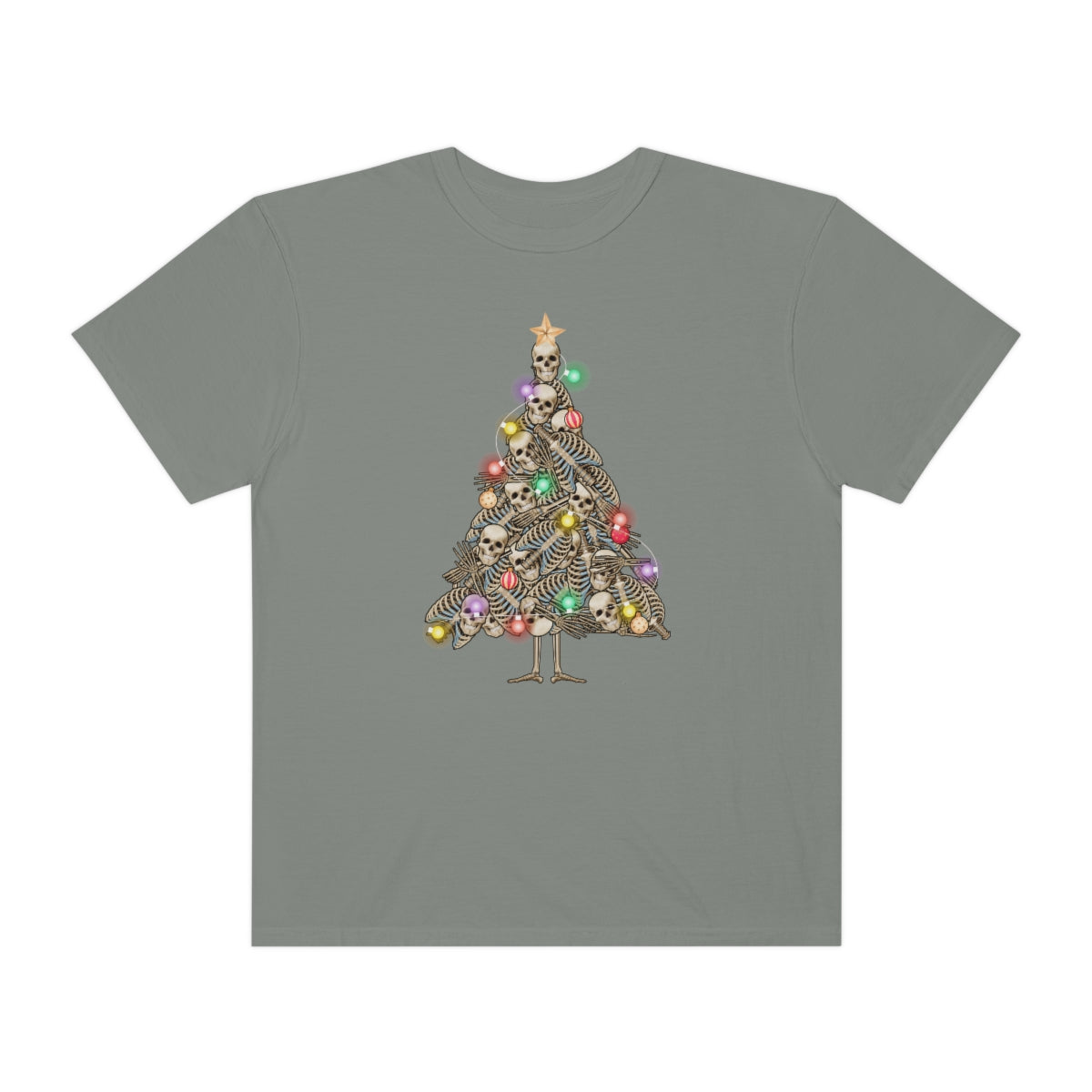 Skeleton Christmas Tree Holiday Tshirt