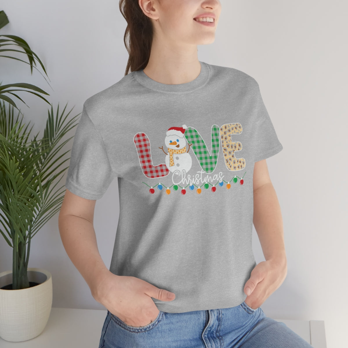 Cute Love Christmas Snowman Tshirt