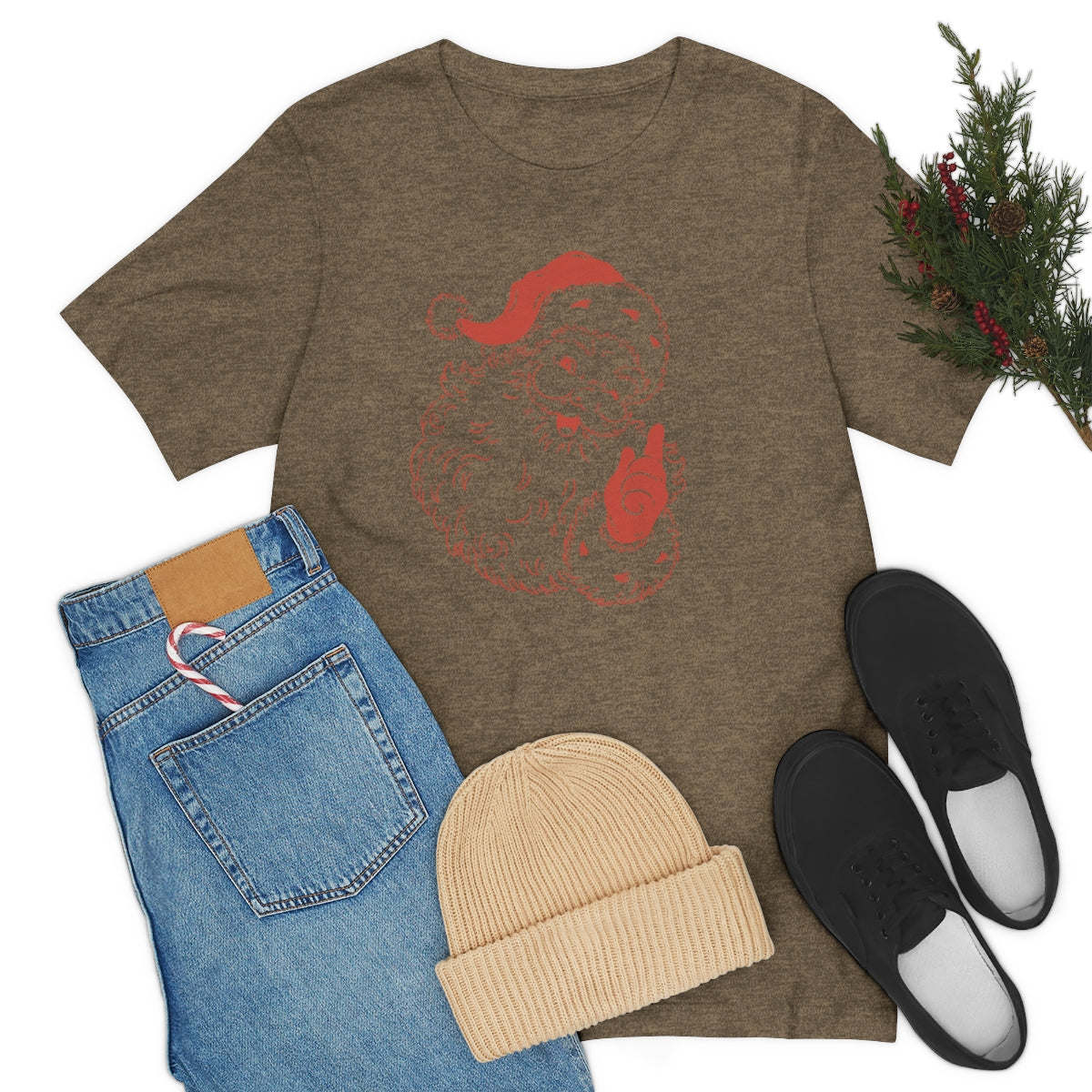 Retro Santa Kris Kringle Christmas Tshirt