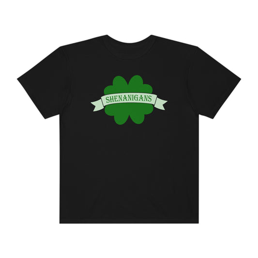 Simple Shenanigans Shamrock St. Patrick's Day Tshirt