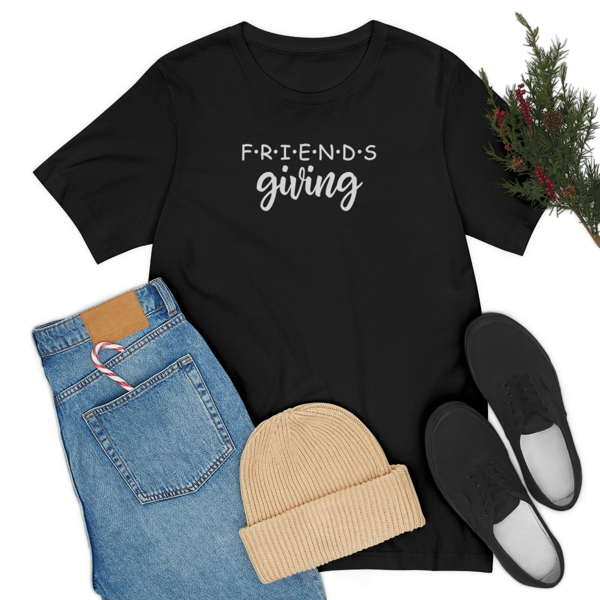 Friendsgiving Friends Style Thanksgiving Tshirt