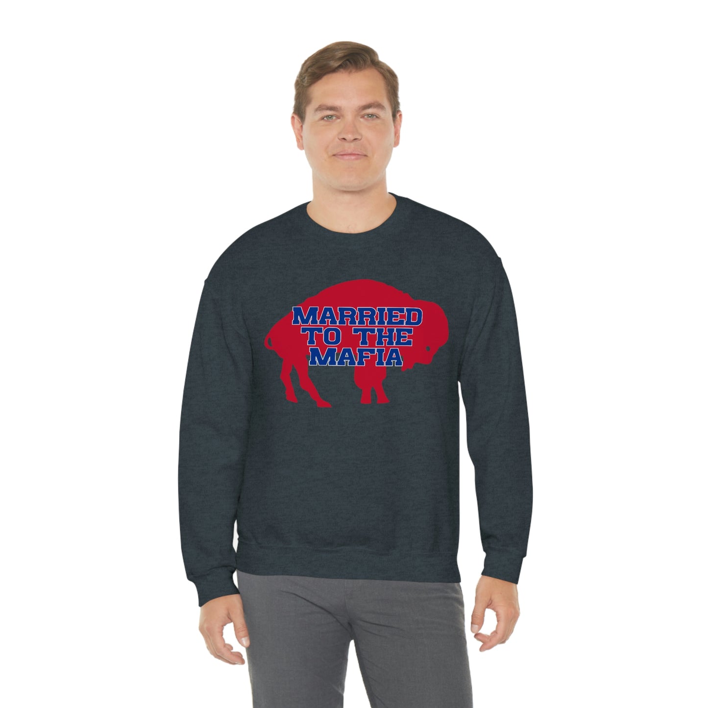 Married to the Mafia Buffalo Bills Football Crewneck Sweatshirt