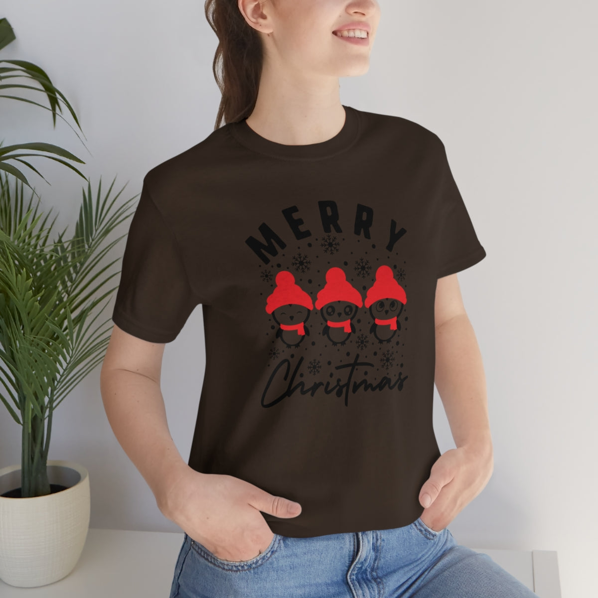 Merry Christmas Cute Penguins Christmas Tshirt