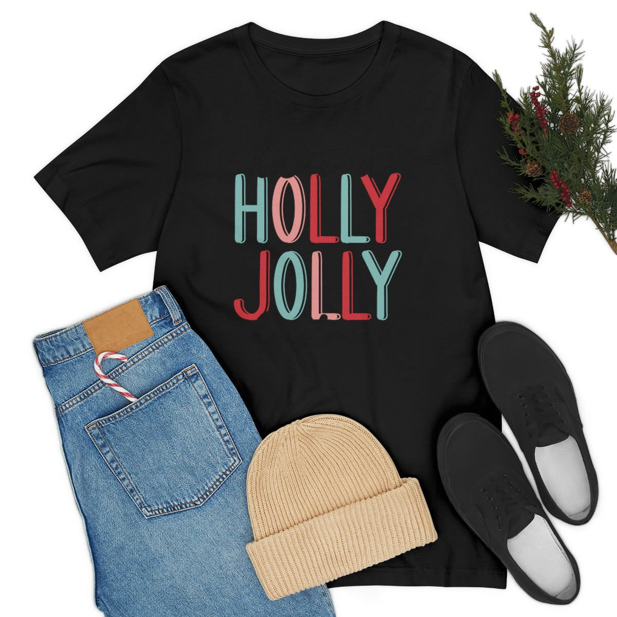 Have a Holly Jolly Christmas Cute Xmas Holiday Tshirt