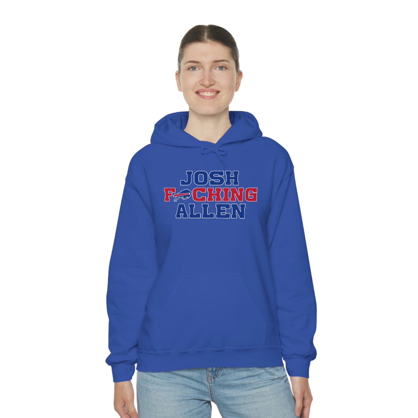 Josh Freaking Allen Bills Mafia #17 Buffalo Bills Football Hooded Sweatshirt