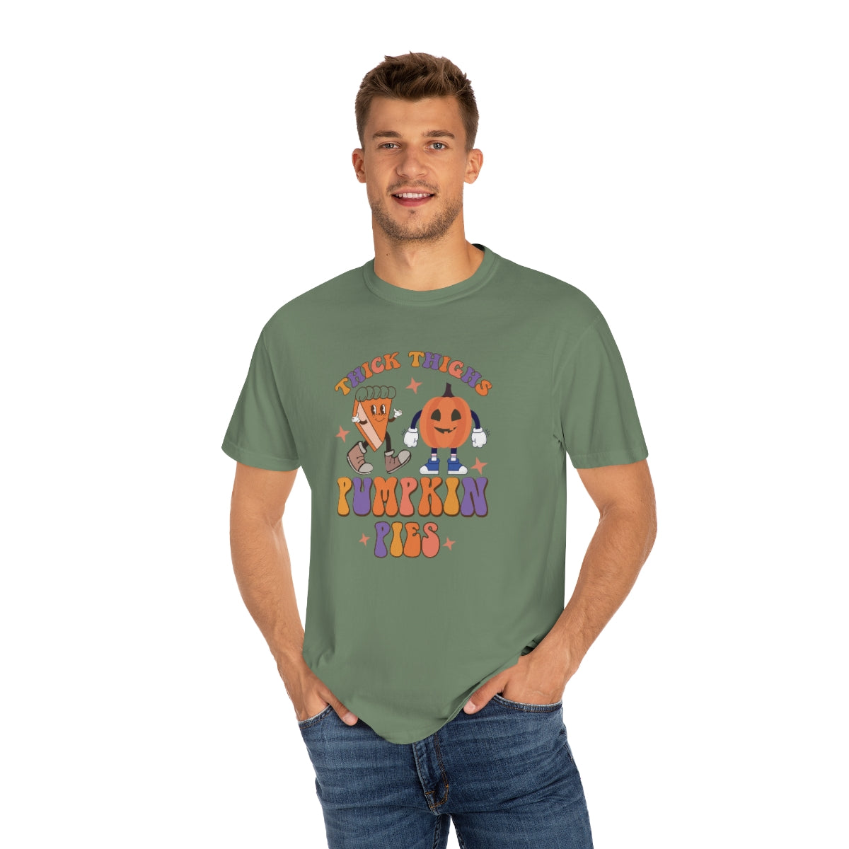 Thick Thighs Pumpkin Pies Thanksgiving TeeShirt