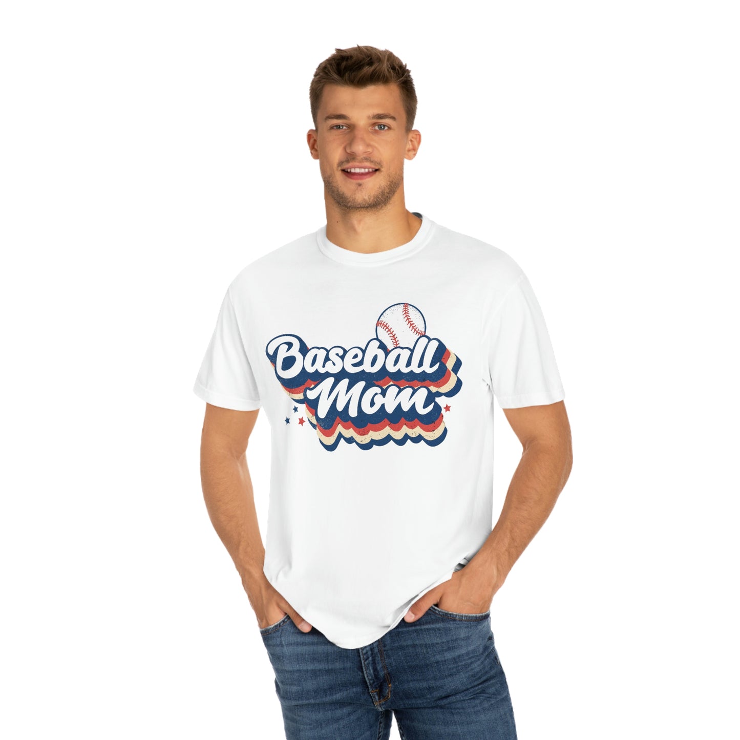 Cool Retro Style Baseball Mom Tshirt