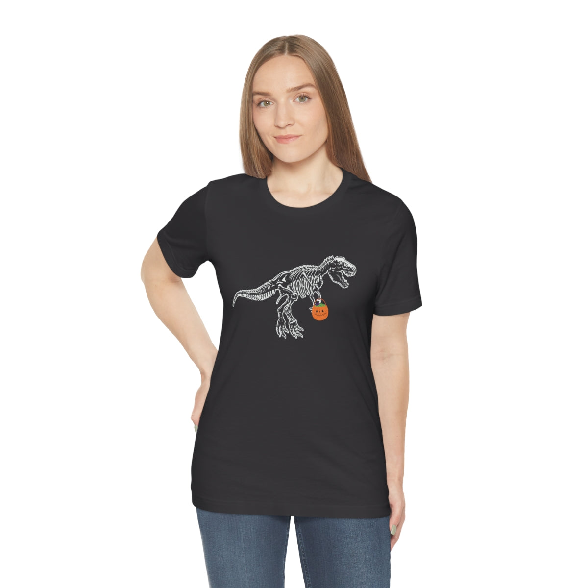 T-Rex and Pumpkin Halloween Trick or Treat T-Shirt