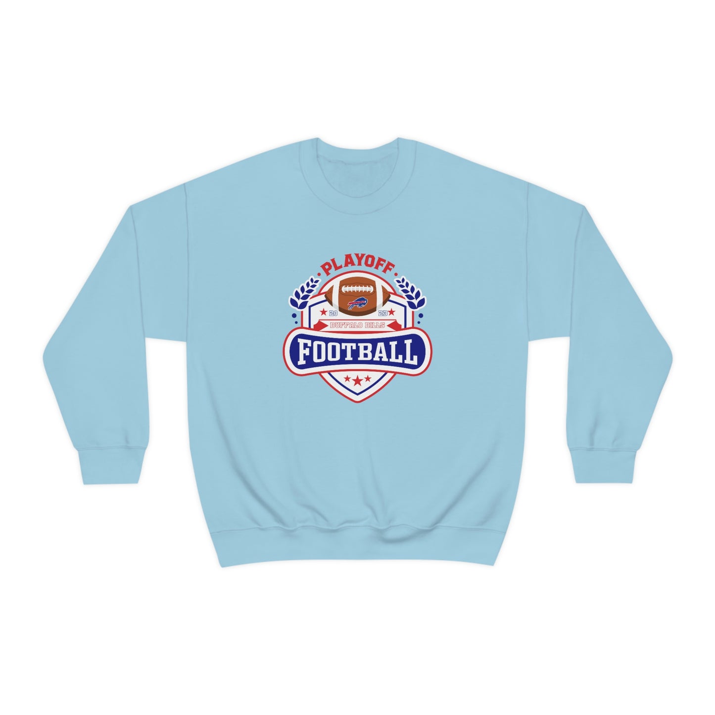 2023 Bufalo Football Playoffs Buffalo Bills Logo Crewneck Sweatshirt