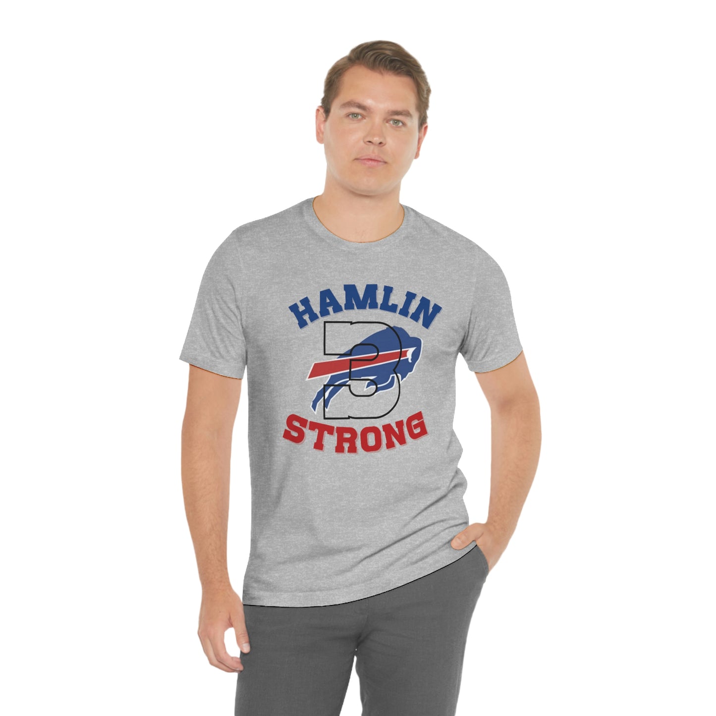 #3 Hamlin Strong Damar Hamlin Buffalo Bills Logo Hamlin Supporter Unisex Jersey Short Sleeve Tee