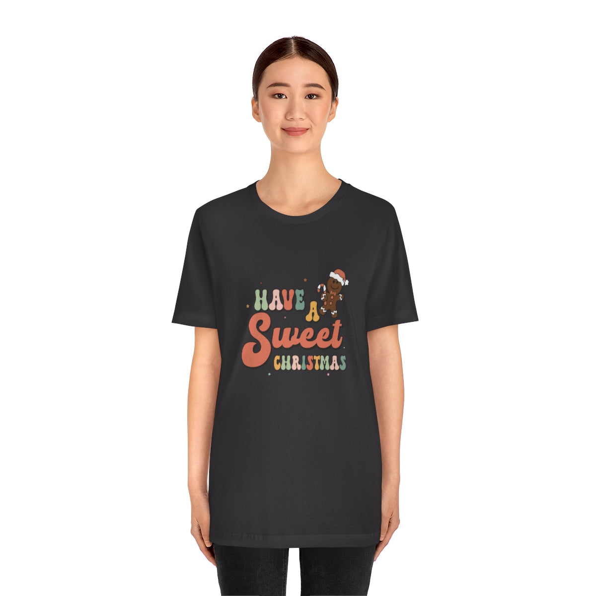 Have a Sweet Christmas Gingerbread Retro Tshirt