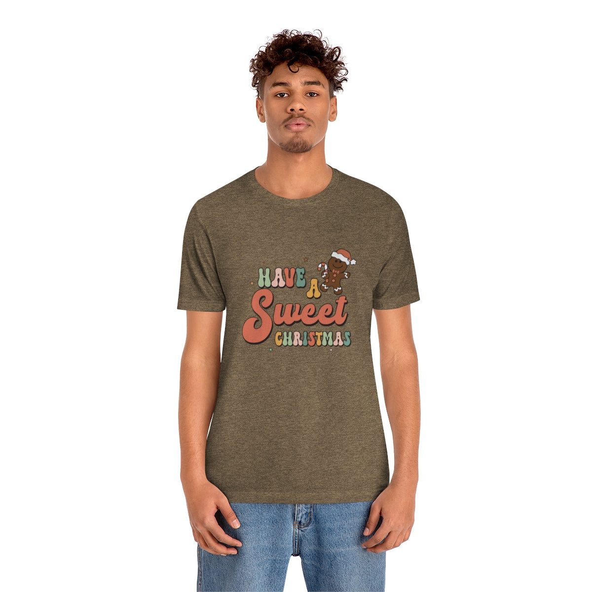 Have a Sweet Christmas Gingerbread Retro Tshirt