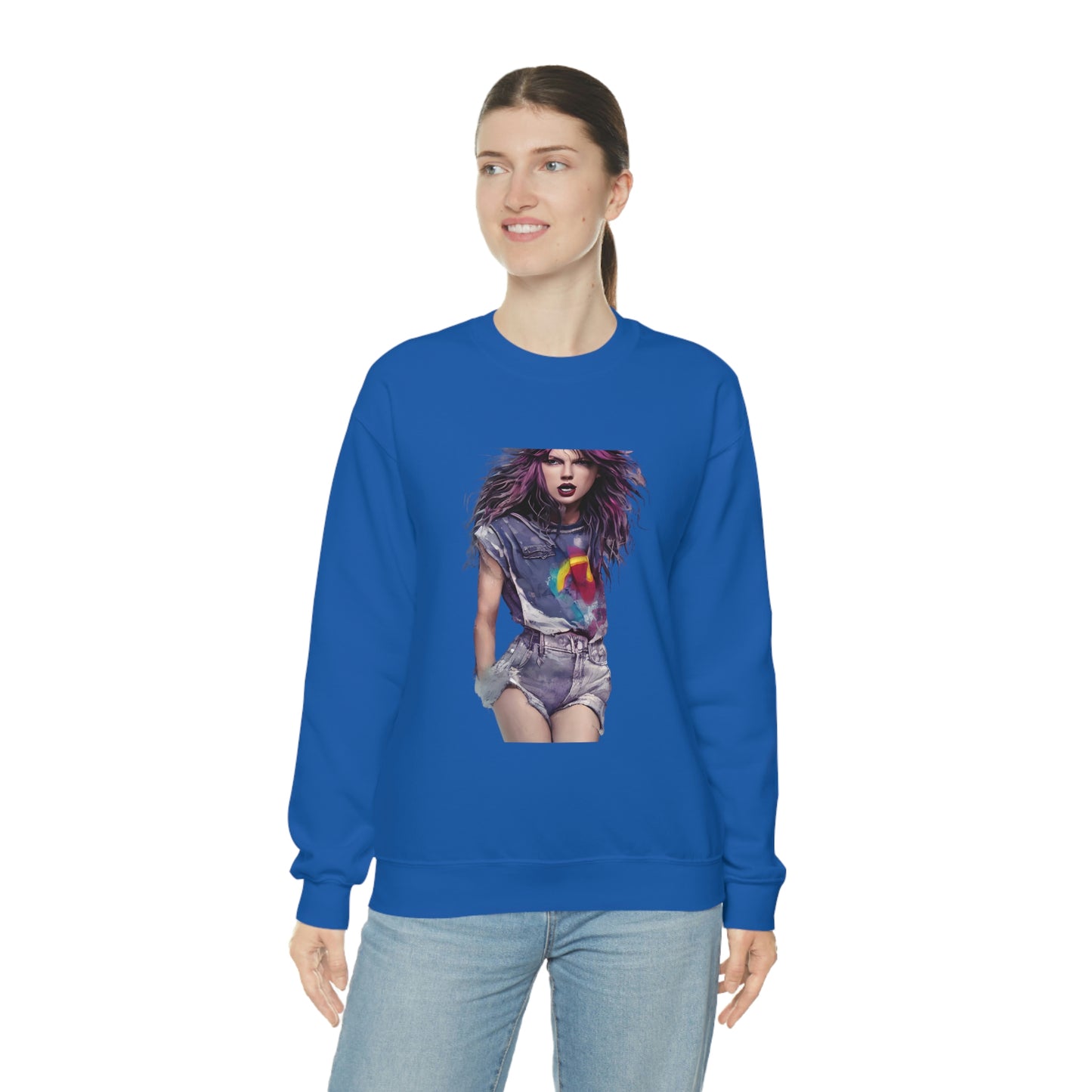 Punk Taylor Swift Rocking T Swift Taylor Swift Merch Fan Swifty Gift Crewneck Sweatshirt