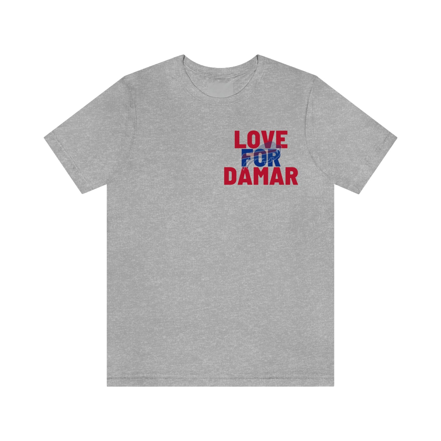 Love for Damar Hamlin Buffalo Bills Hamlin Strong Love for #3 Unisex Jersey Short Sleeve Tee