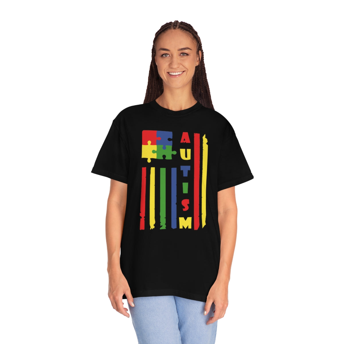 Autism Awareness Puzzle Piece Flag Tshirt