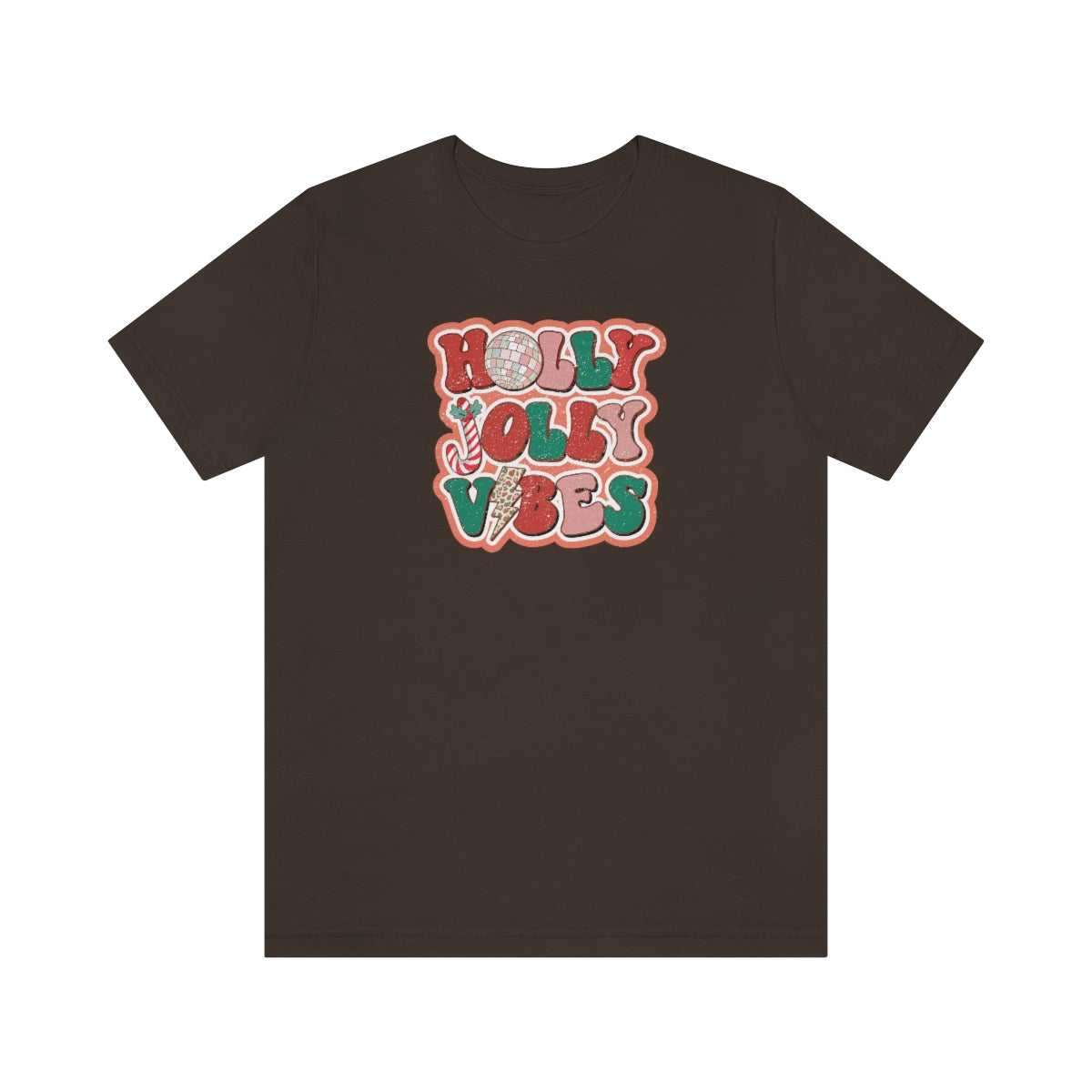 Retro Holly Jolly Vibes Christmas TShirt