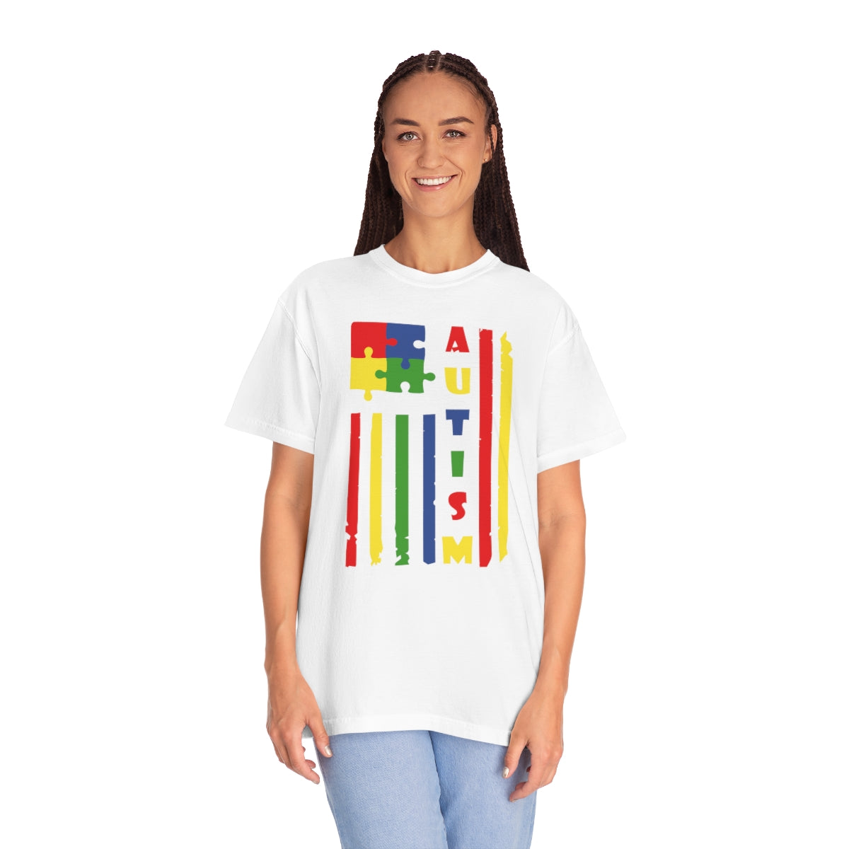 Autism Awareness Puzzle Piece Flag Tshirt