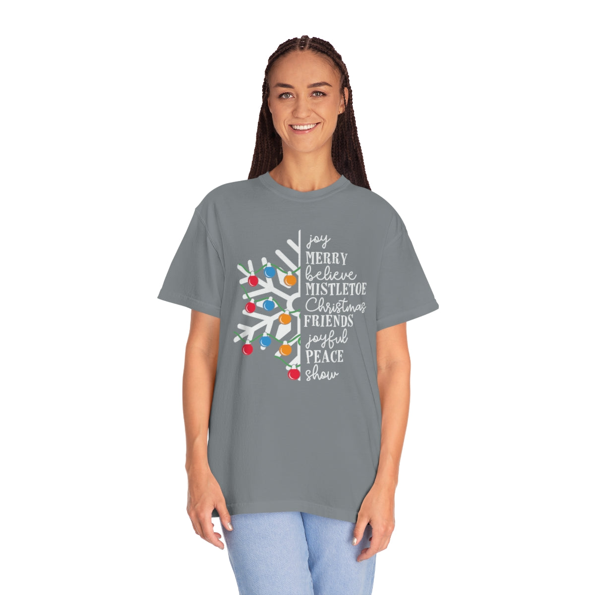 White Snowflake with Merry Christmas TeeShirt