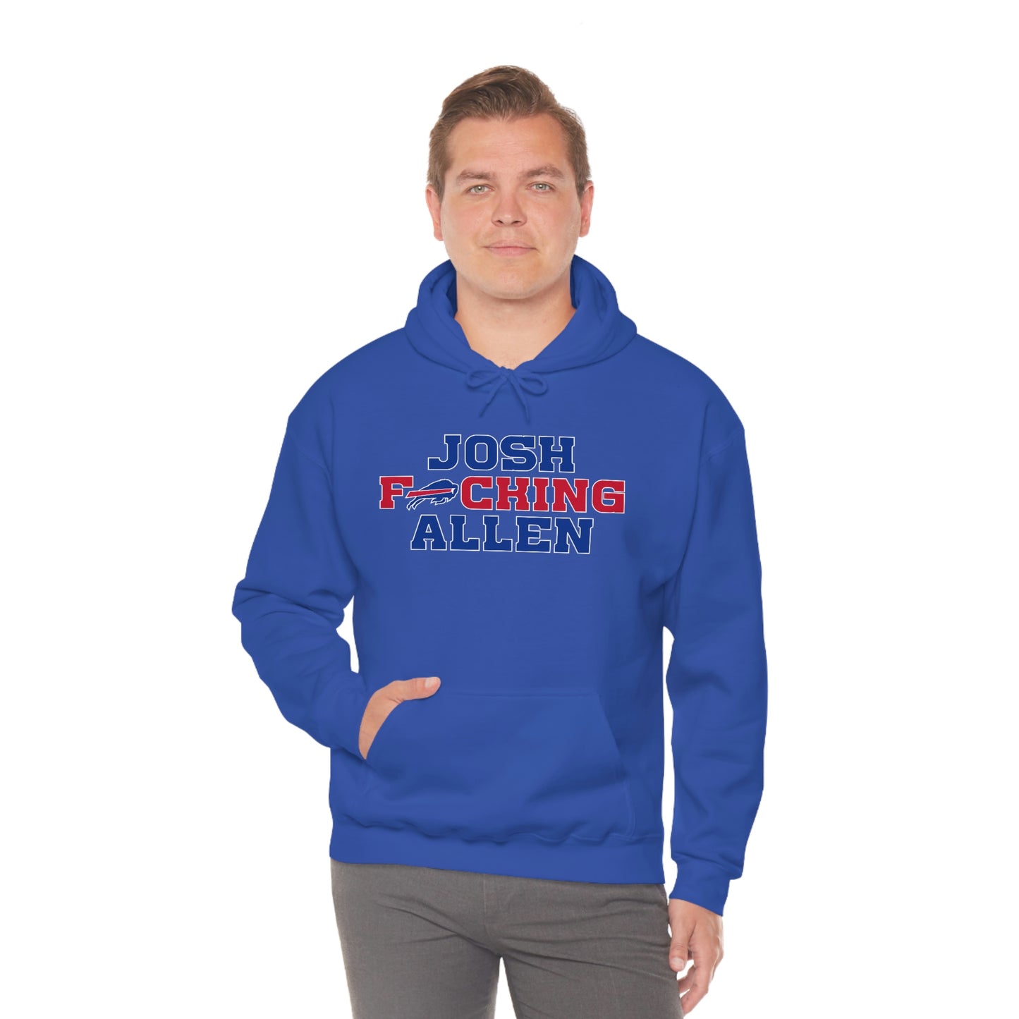 Josh Freaking Allen Bills Mafia #17 Buffalo Bills Football Hooded Sweatshirt