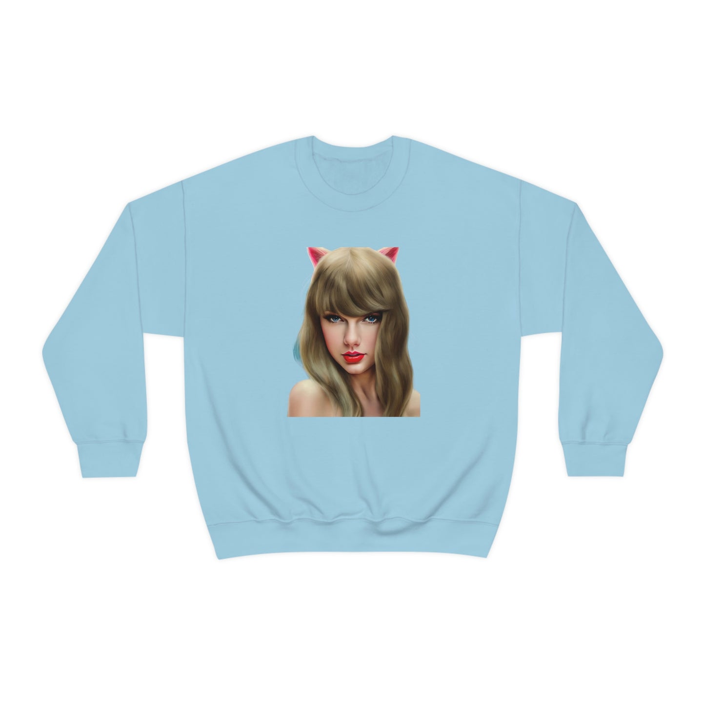 Taylor Swift Cat Ears T Swift Taylor Swift Merch Fan Swifty Gift Crewneck Sweatshirt