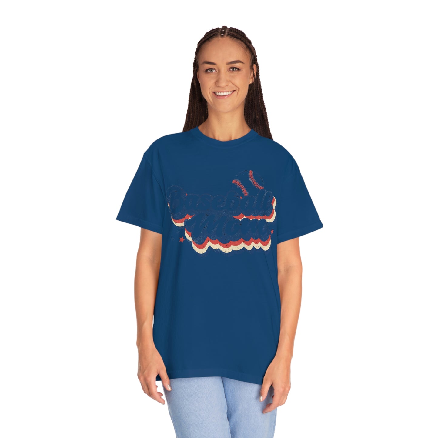 Cool Retro Style Baseball Mom Tshirt