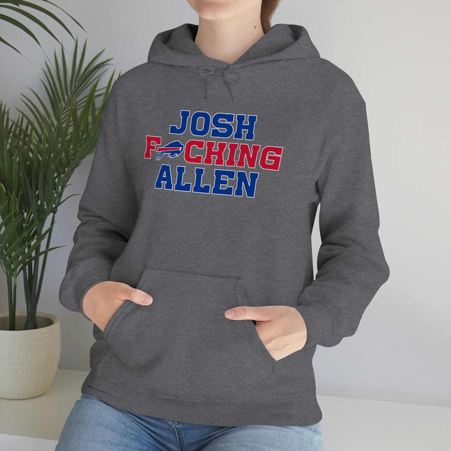 Josh Freaking Allen Bills Mafia #17 Buffalo Bills Football Hooded Sweatshirt