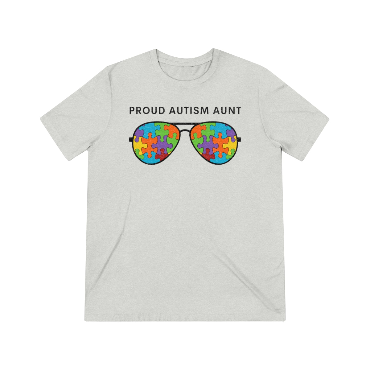 Proud Autism Aunt Sunglasses Tshirt