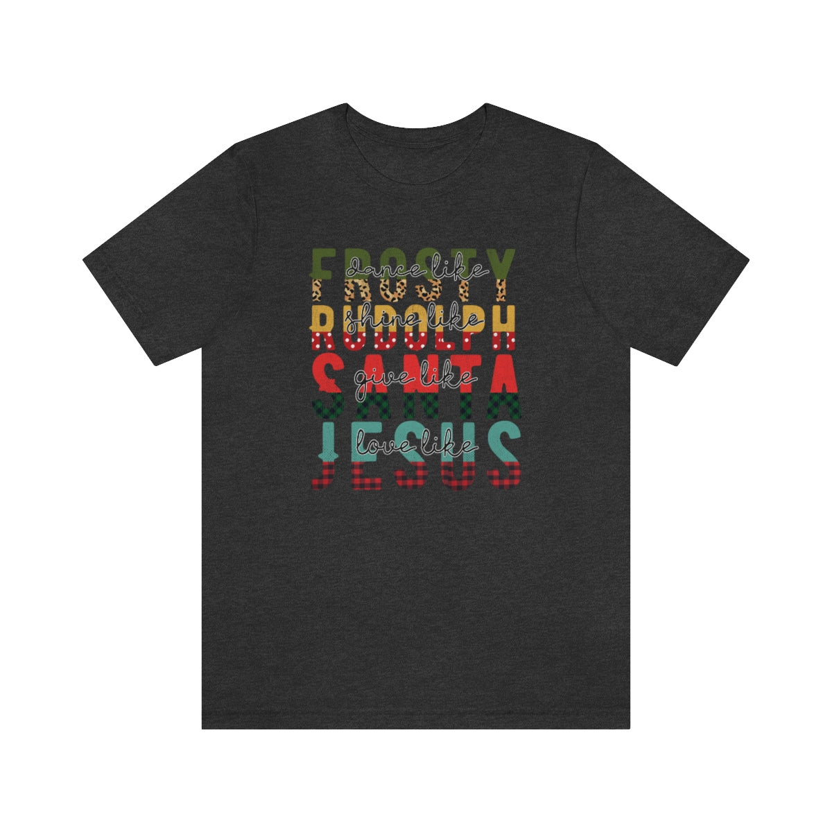 Frosty Rudolph Santa Jesus Christmas Tshirt