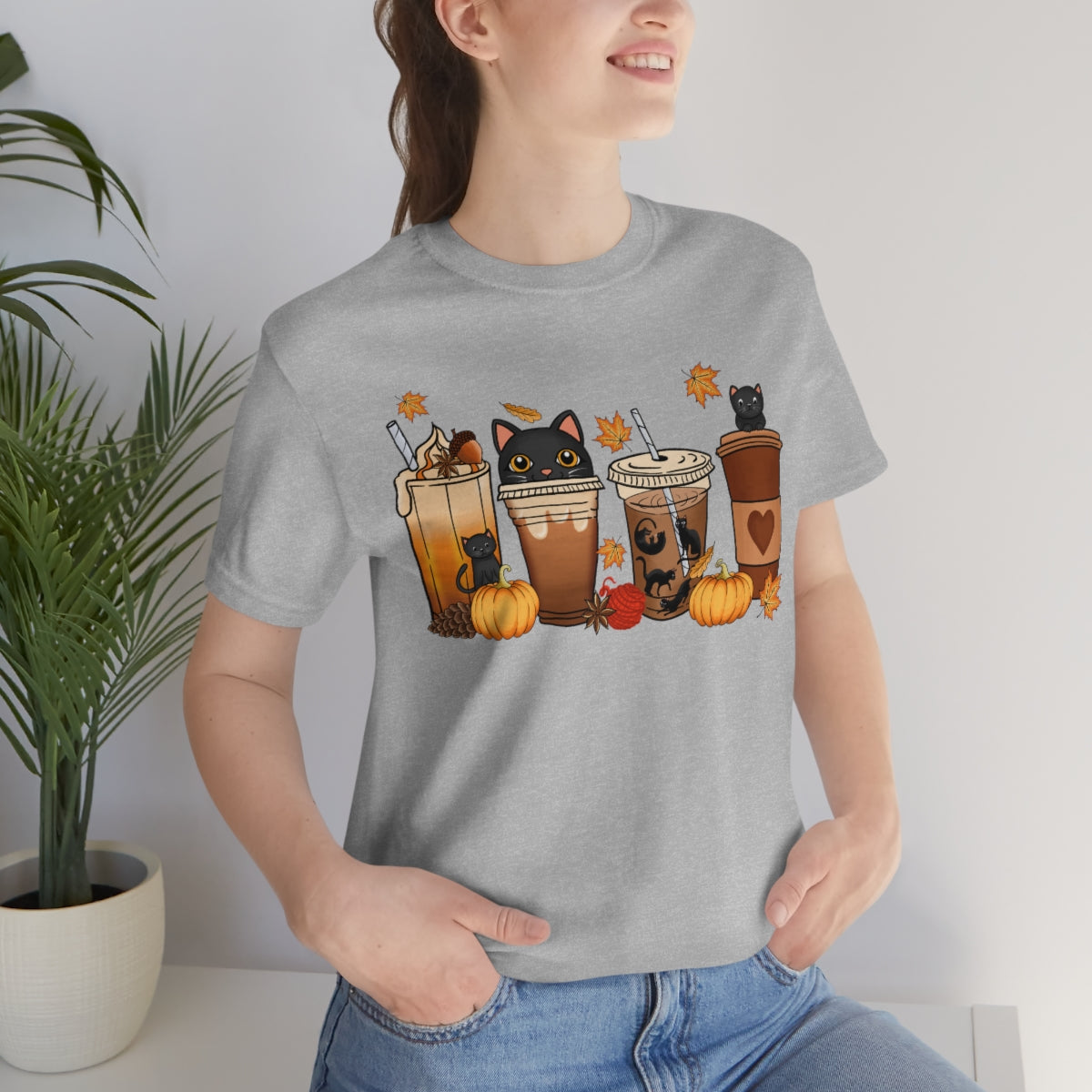 Nightmare Before Coffee Shirt, Black Cats, Funny Coffee Shirt, Coffee Lover Gift, Coffee Addict Shirt on Unisex Jersey Short Sleeve Tee