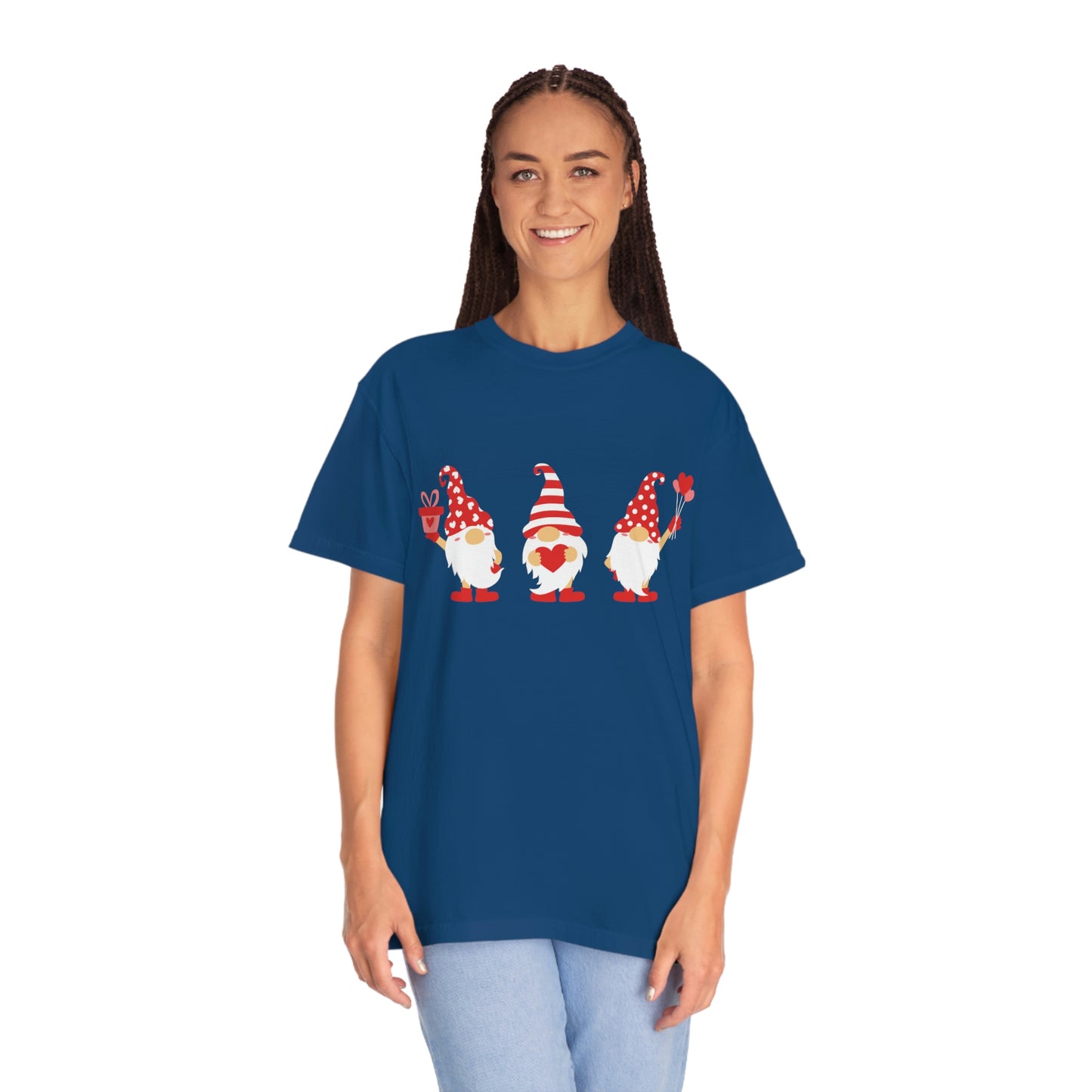 Cute Three Love Gnomes Valentines Day Tshirt