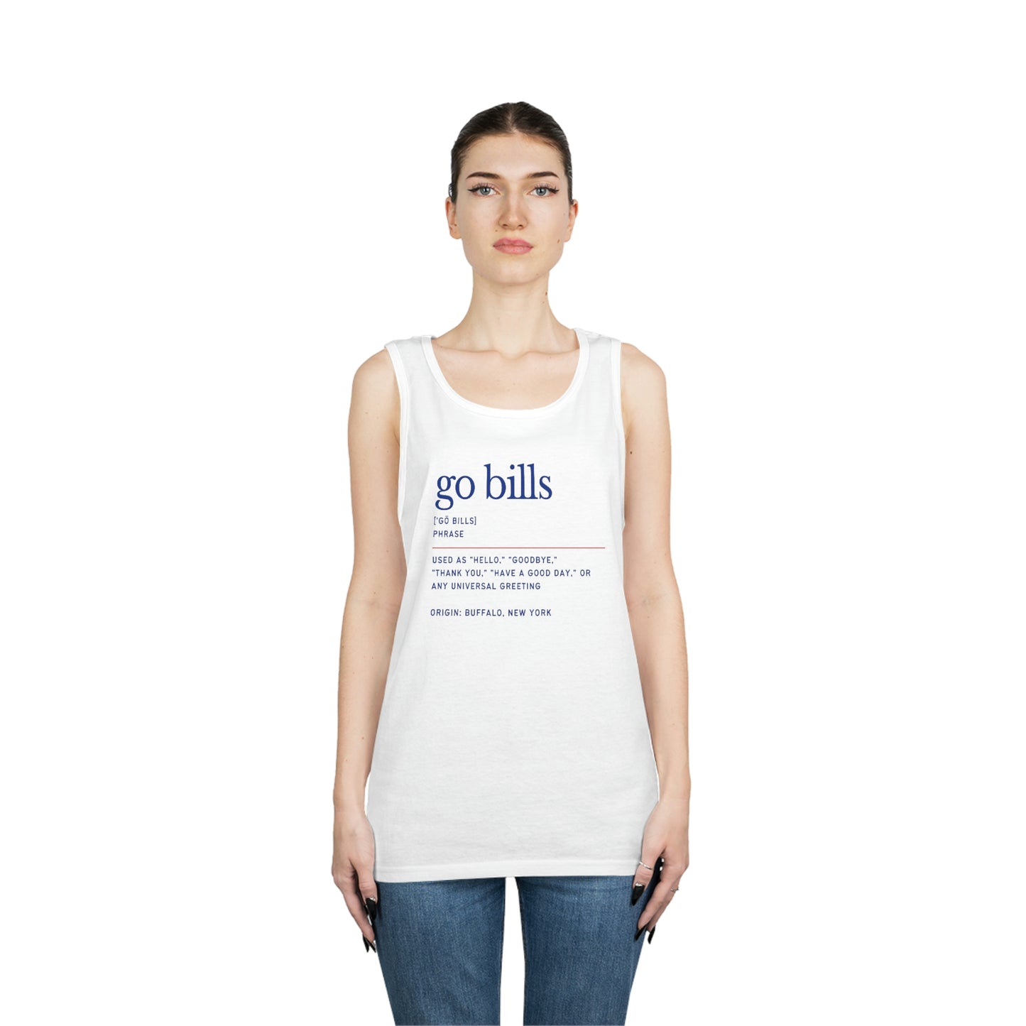 Go Bills Definition Phonetic Spelling Men's Tank Top