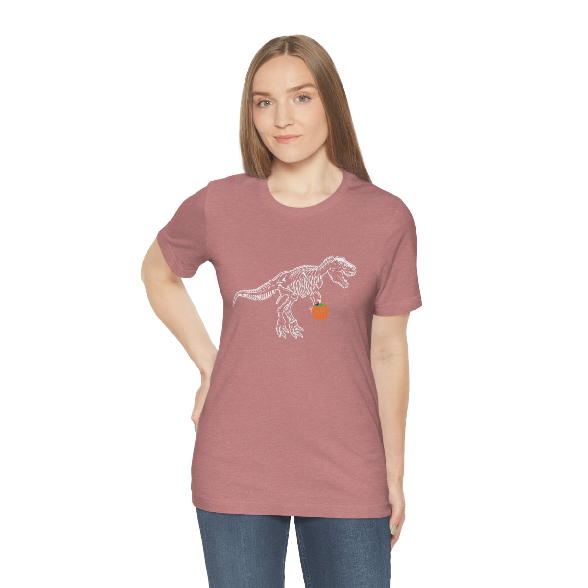 T-Rex and Pumpkin Halloween Trick or Treat T-Shirt