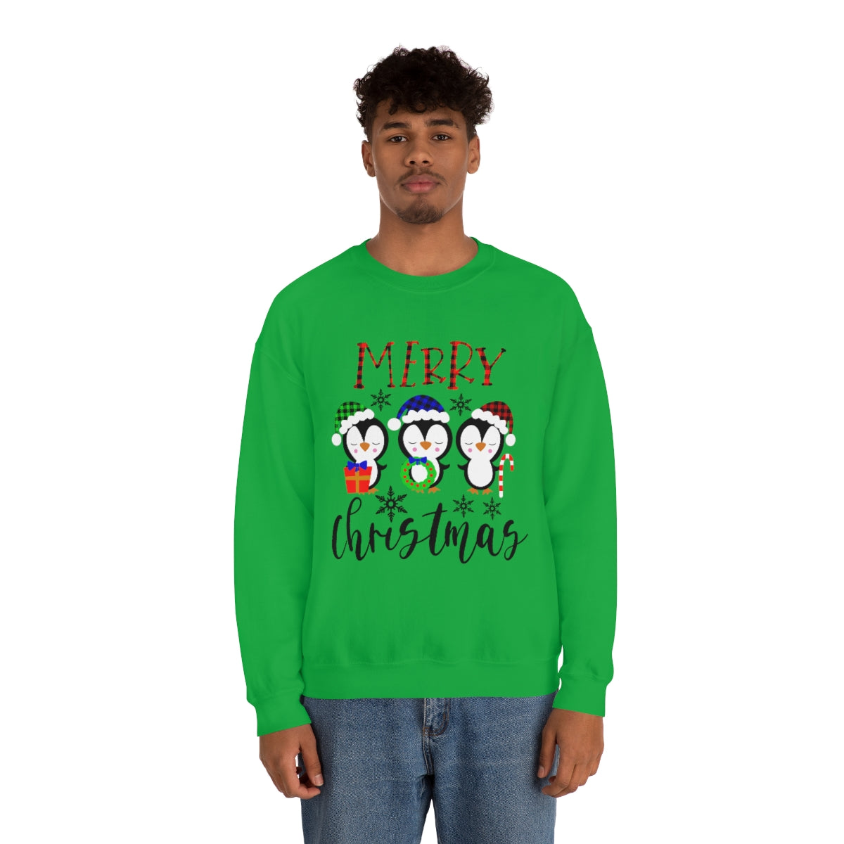 Merry Christmas Cute Penguins Xmas Holiday Sweatshirt